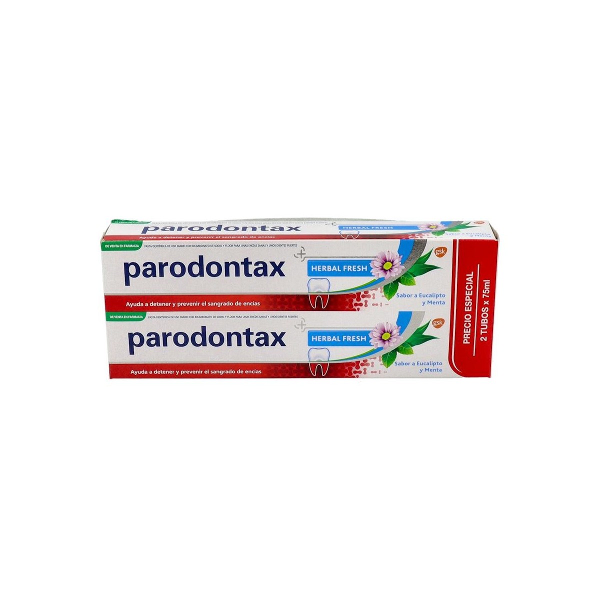 DUPLO PARODONTAX HERBAL EXTRA FRESH 2 X 75ML