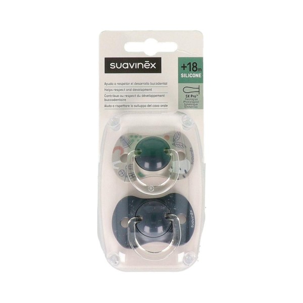 CHUPETE FISIOLOGICO SUAVINEX SILICONA +18 M 2 UN