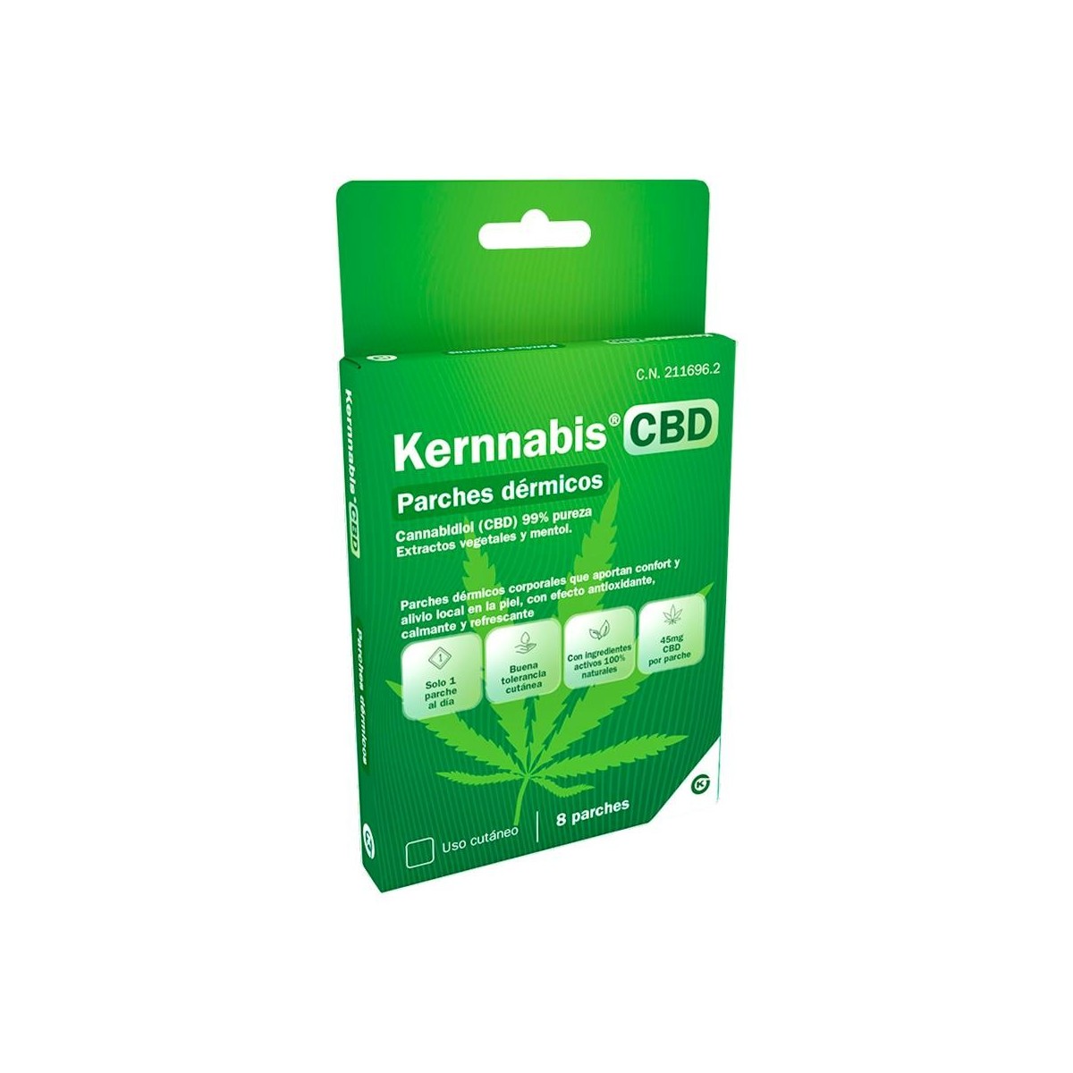 KERNNABIS CBD PARCHES DERMICOS 8 U