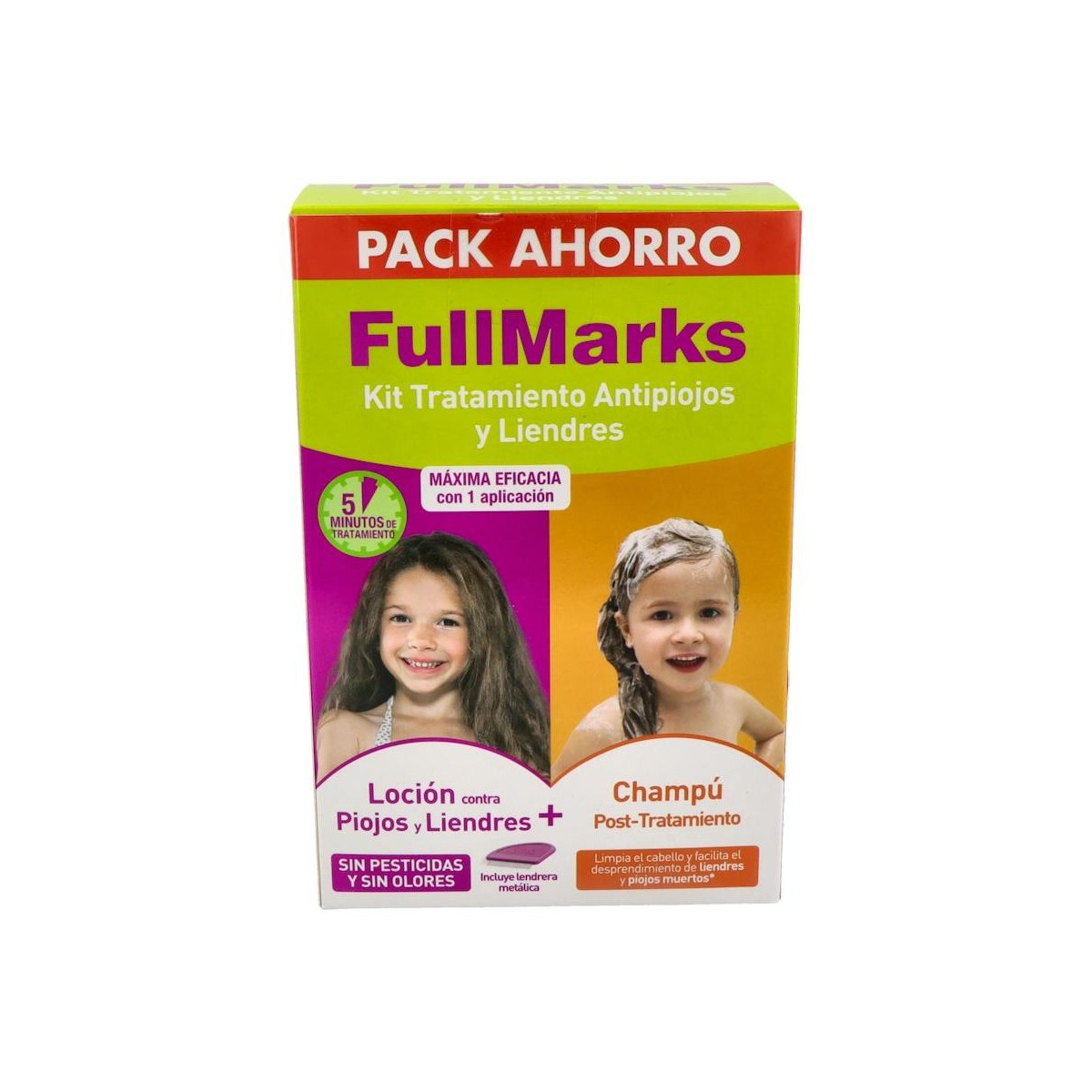 FULLMARKS KIT CHAM+SOL PEDICUL 100+150 ML