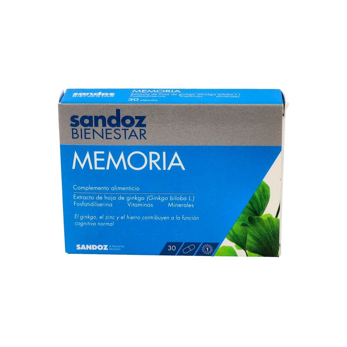 SANDOZ BIENESTAR MEMORIA 30 CAPS