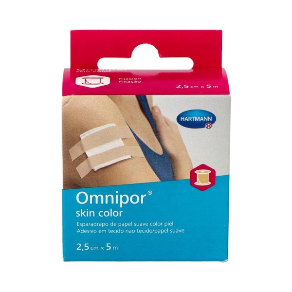 ESPARADRAPO OMNIPOR SKIN COLOR 2.5 CMX5 CM