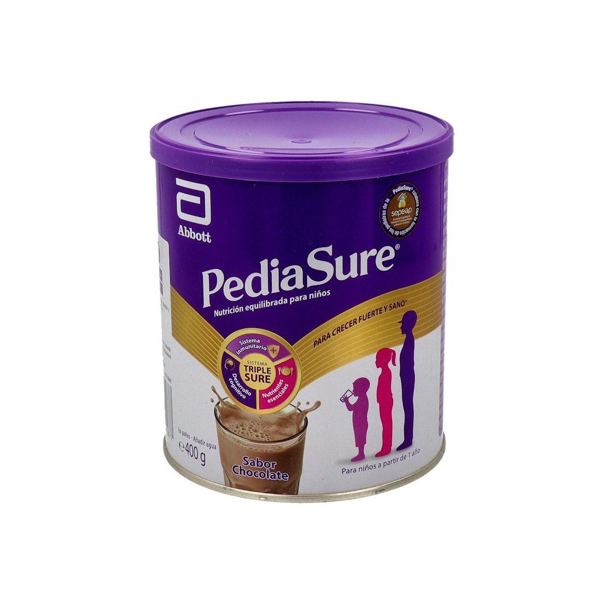 PEDIASURE POLVO CHOCOLATE LATA 400 G