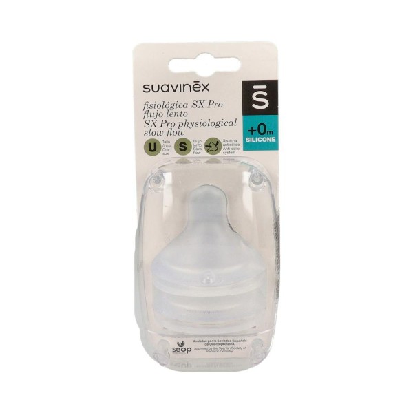 TETINA FISIOLOGICA SUAVINEX FLUJO S T/U SILICONA +0 MESES...