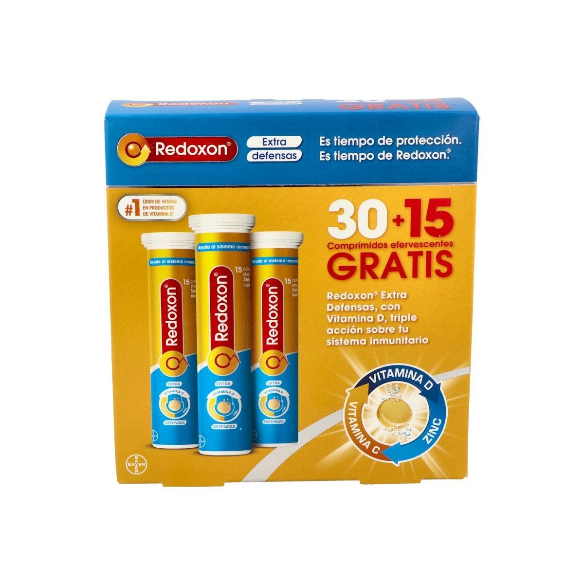 REDOXON EXTRA DEFENSAS PROMO 30 +15 COMP GRATIS