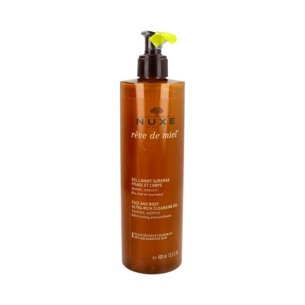 NUXE REVE DE MIEL GEL LIMPIADOR CARA-CUERPO 400 ML