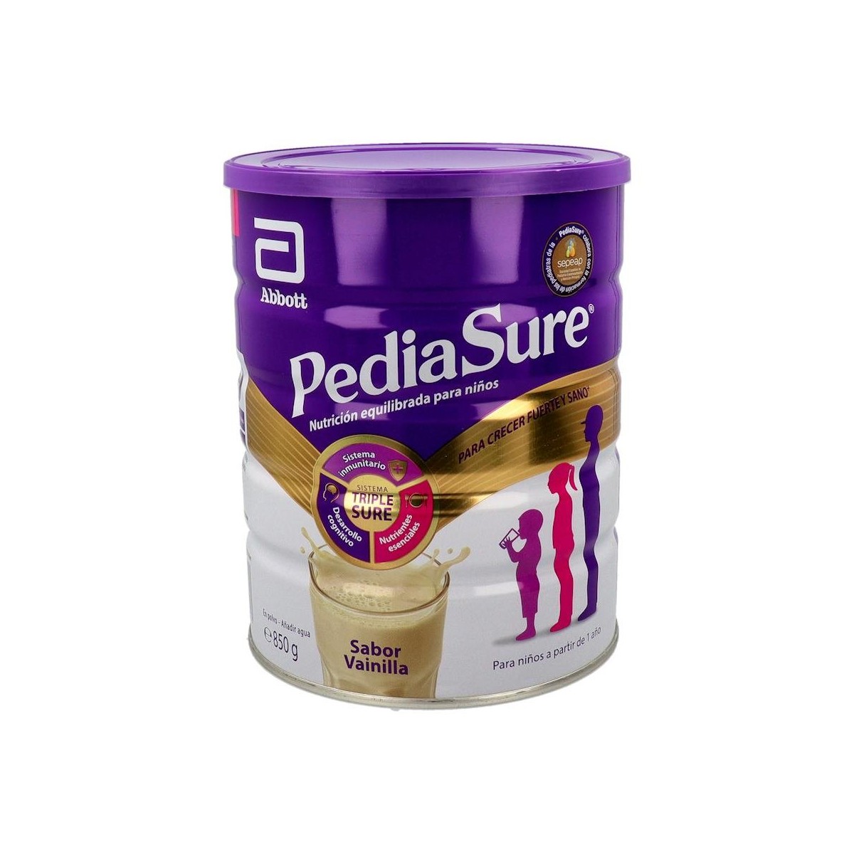 PEDIASURE POLVO VAINILLA 1 LATA 850 G