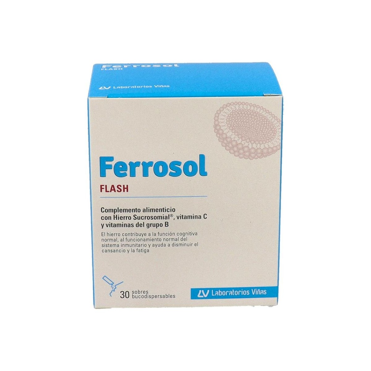 FERROSOL FLASH 30 SOBRES BUCOD