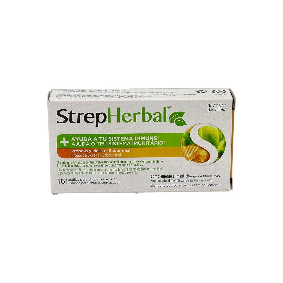 STREPHERBAL PROPOLIS, MELISA SABOR MIEL 16...
