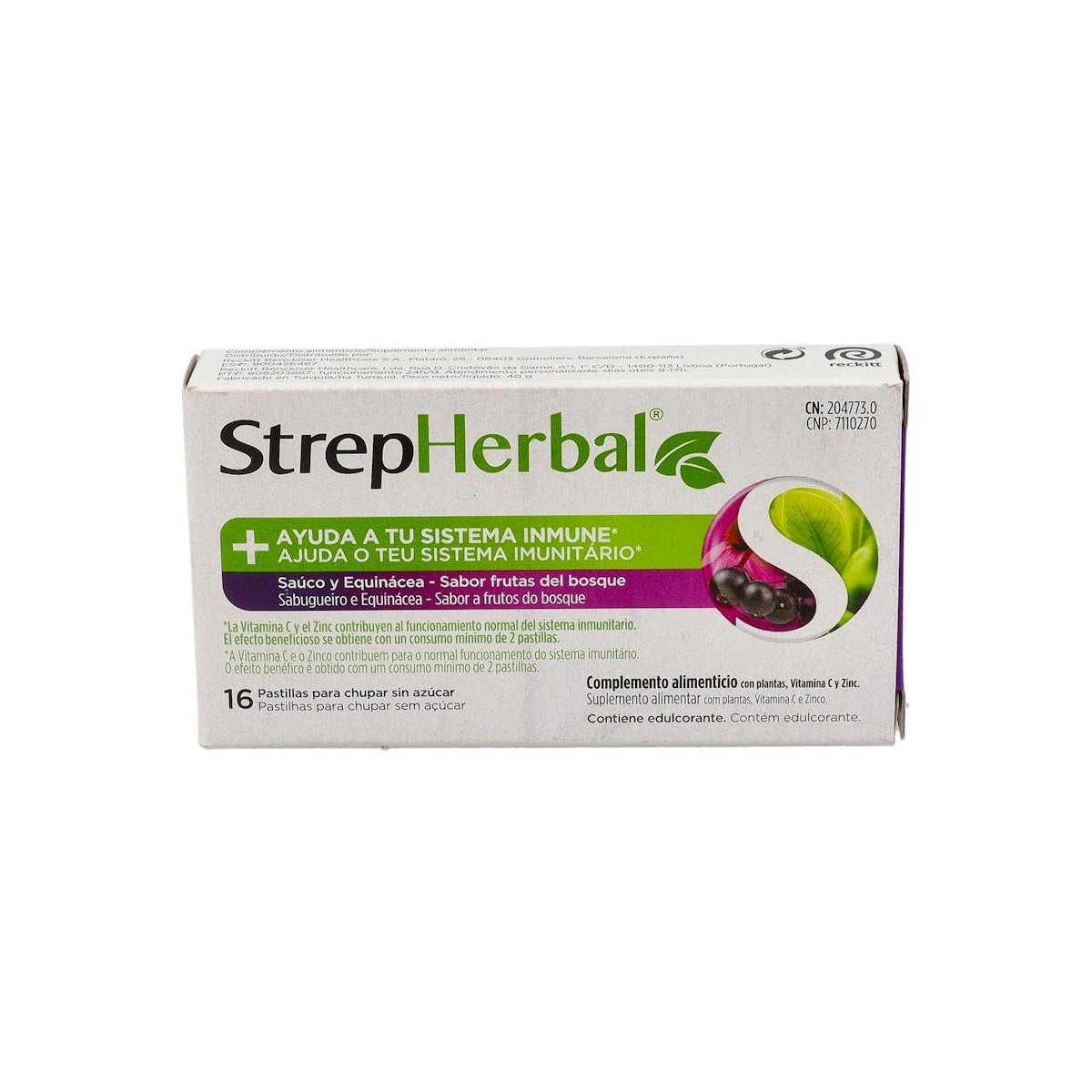 STREPHERBAL SAUCO Y EQUINACEA 16 PASTILLAS PARA...
