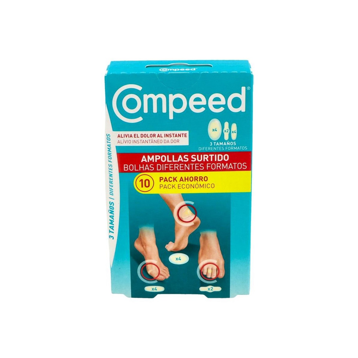 COMPEED AMPOLLAS MIXTO 10 UNIDADES PACK