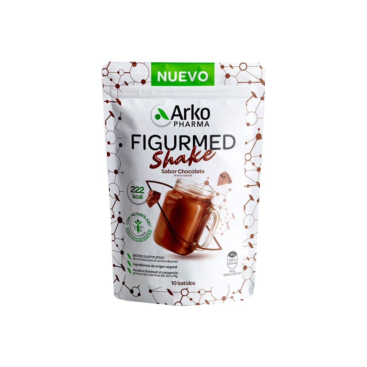 FIGURMED SHAKE SABOR CHOCOLATE 350 G