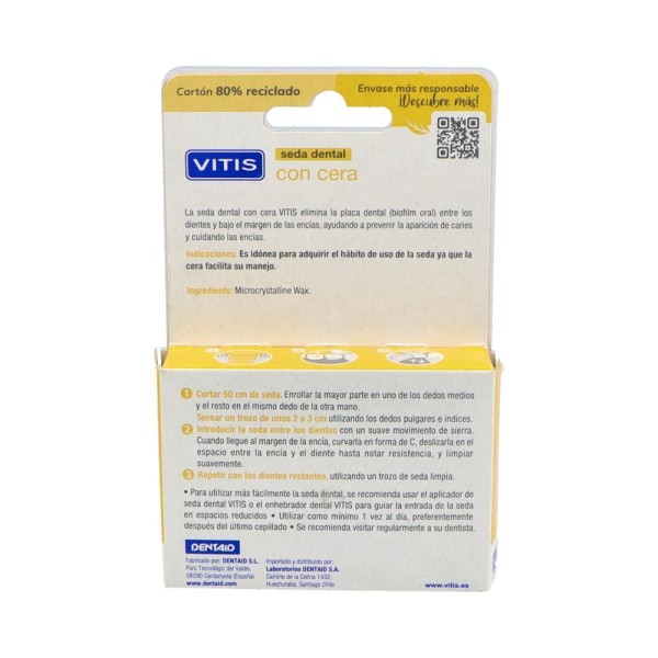 SEDA DENTAL VITIS CON CERA 50 M
