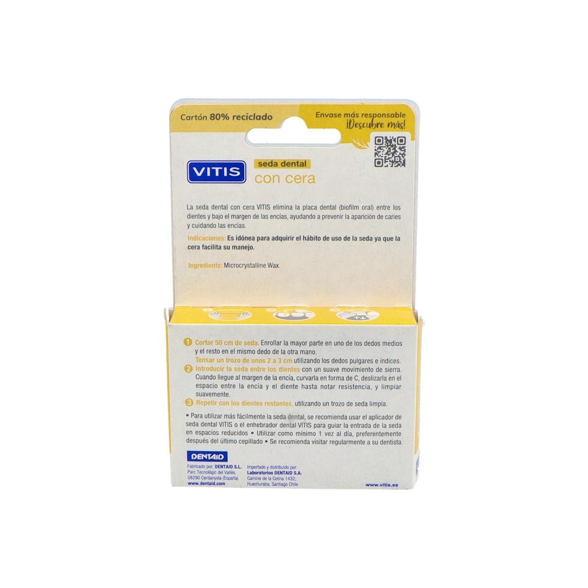 SEDA DENTAL VITIS CON CERA 50 M