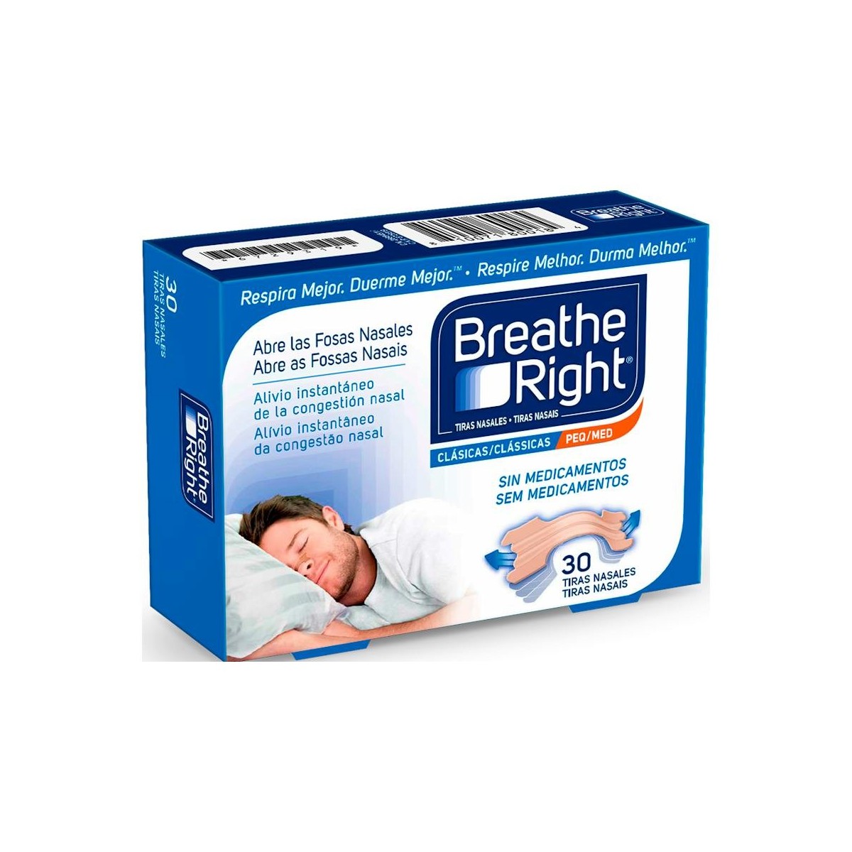 BREATHE RIGHT TIRAS NASAL PEQ 30 U