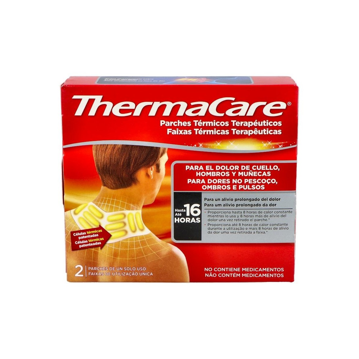 THERMACARE PARCHE CUELLO HOMB Y MUÑEC 2 U