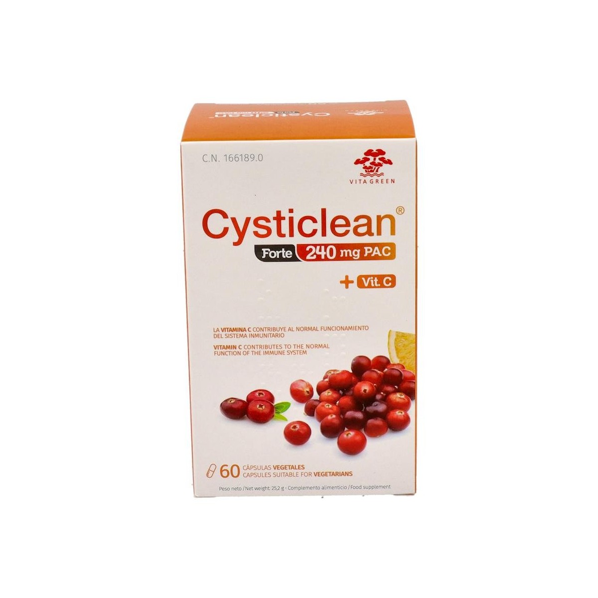 CYSTICLEAN FORTE 240 MG 60 CAPSULAS