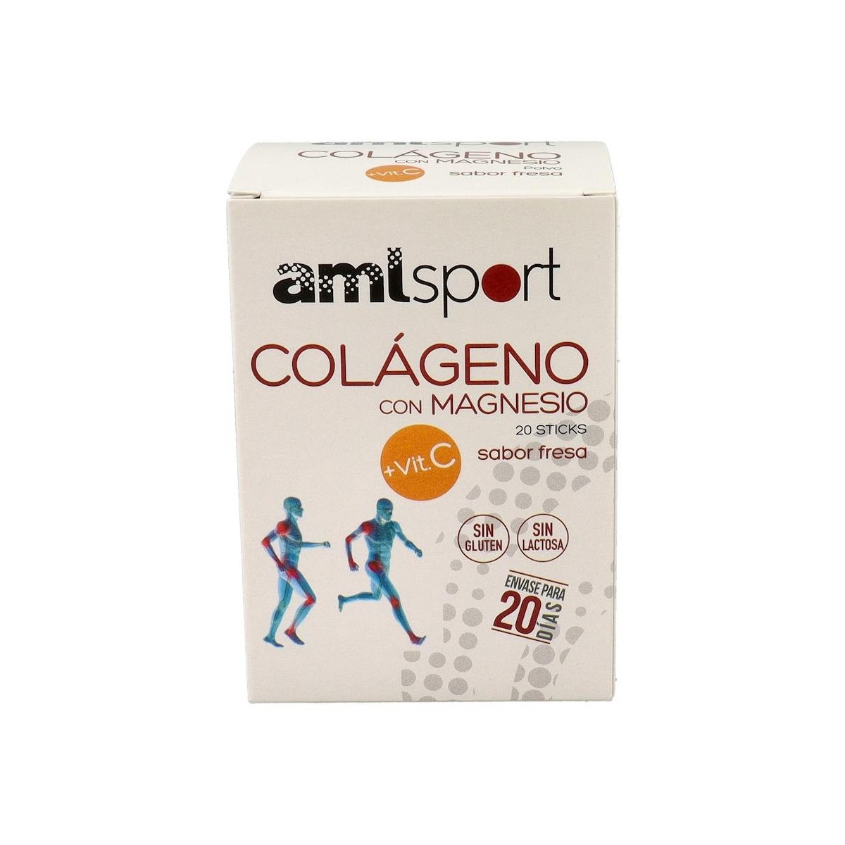 COLAGENO MAGNESIO AMLSPORT +VIT C FRESA 20 STICKS