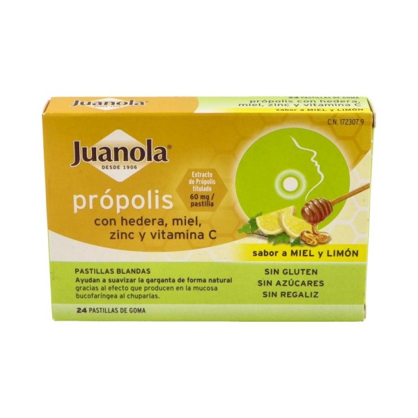 PAST JUANOLA PROPOLIS HEDERA MIEL ZINC VIT C 24 PAST