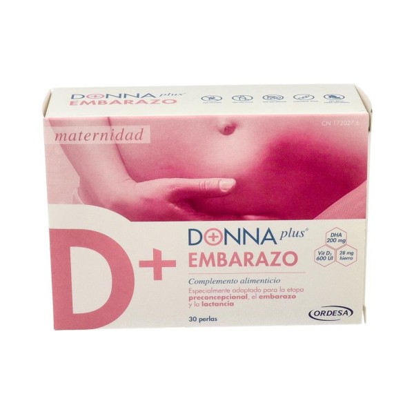 DONNAPLUS+ EMBARAZO 30 PERLAS (REGALO SACHET BELLYCALM)