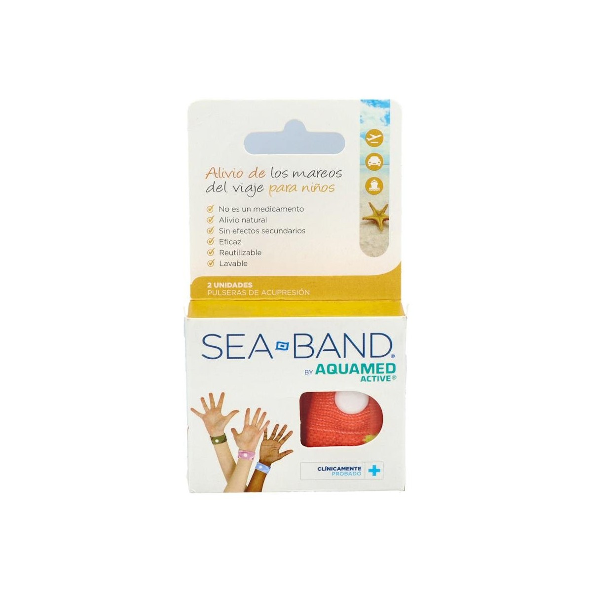 SEA BAND AQUAMED PULSERA ANTIMAREO INFANTIL 2U