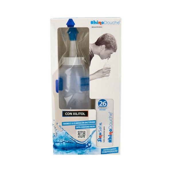 RHINODOUCHE IRRIGADOR NASAL 500 ML+ SINUSAL XL + 26 SOBRES