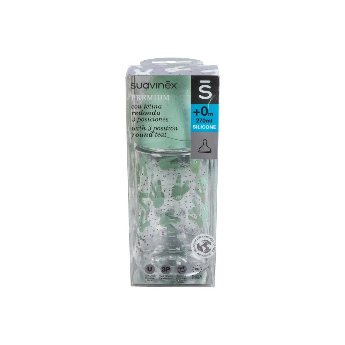 BIBERON SUAVINEX B ANCHA PREMIUM TET SIL 3 POS...