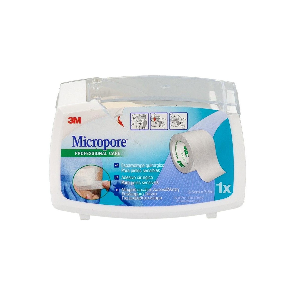ESPARADRAPO MICROPOR BLC PORTAR 7,5MX2,5CM