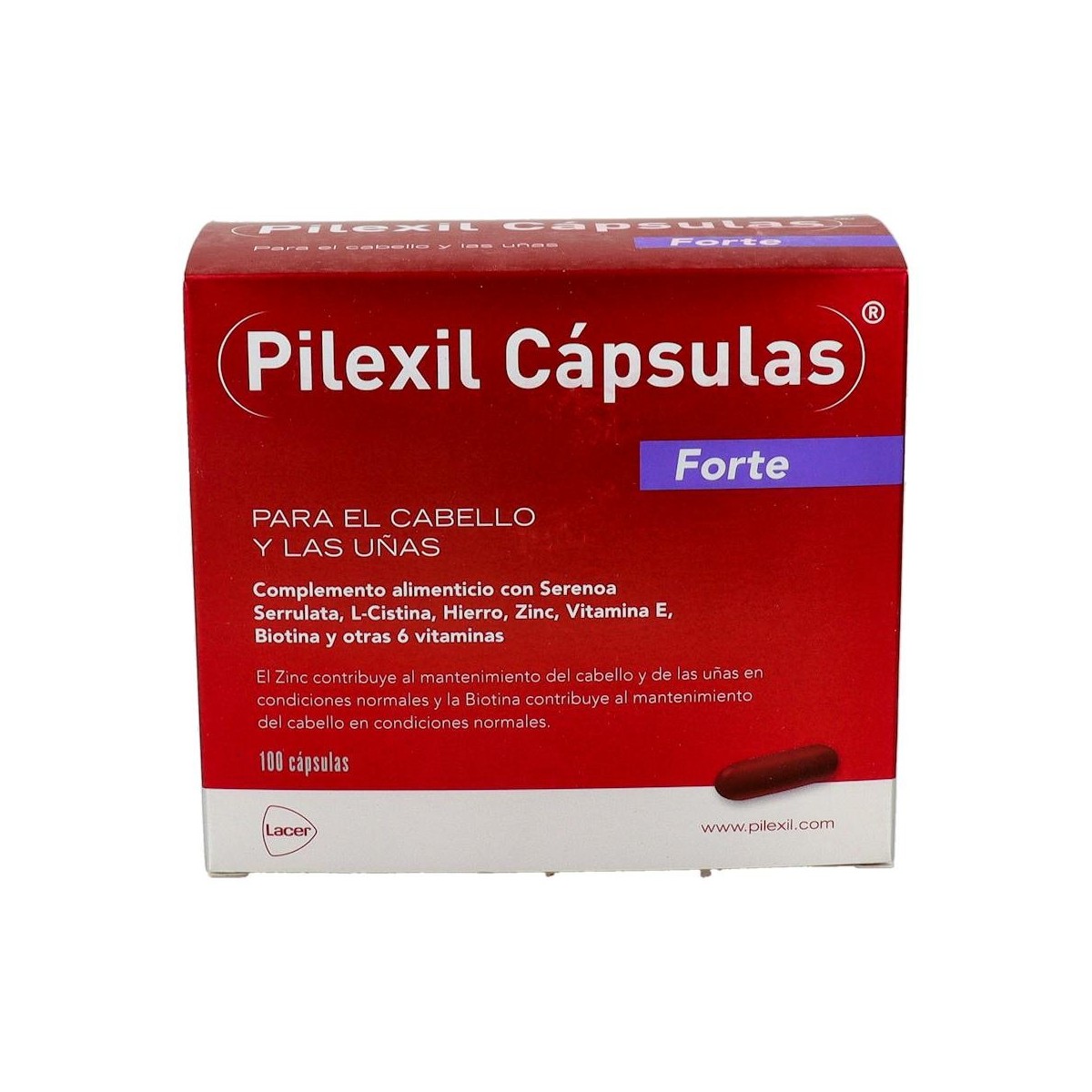 PILEXIL FORTE CABELLO Y UÑAS 100 CAPSULAS