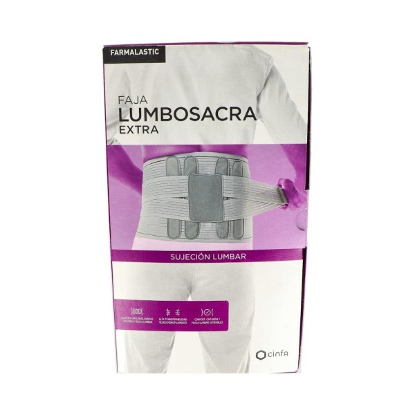 FAJA FARMALAS SACROLUMB EXTRAT4 118CM GRIS