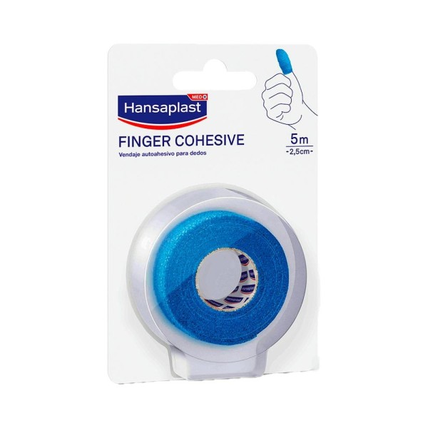VENDA HANSAPLAST COHESIVA PARA DEDOS AZUL 5M X 2,5 CM