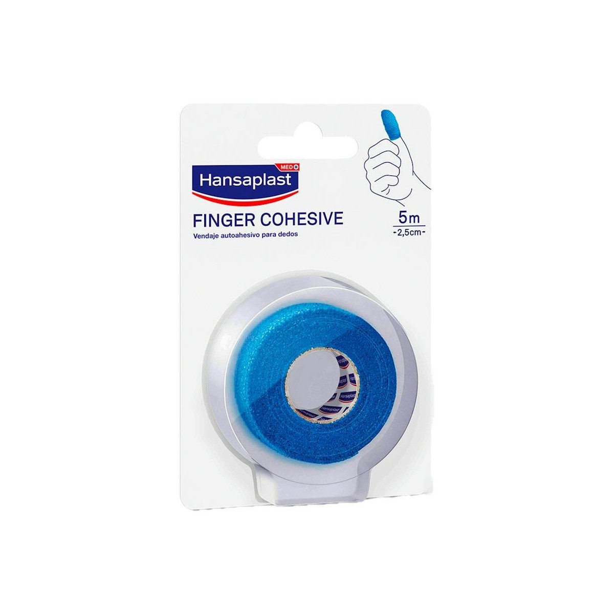 VENDA HANSAPLAST COHESIVA PARA DEDOS AZUL 5M X...