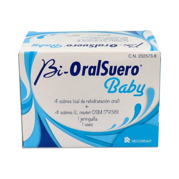 BIORALSUERO BABY 4+4 SOBRES + VASO DOSIFICADOR + JERINGA