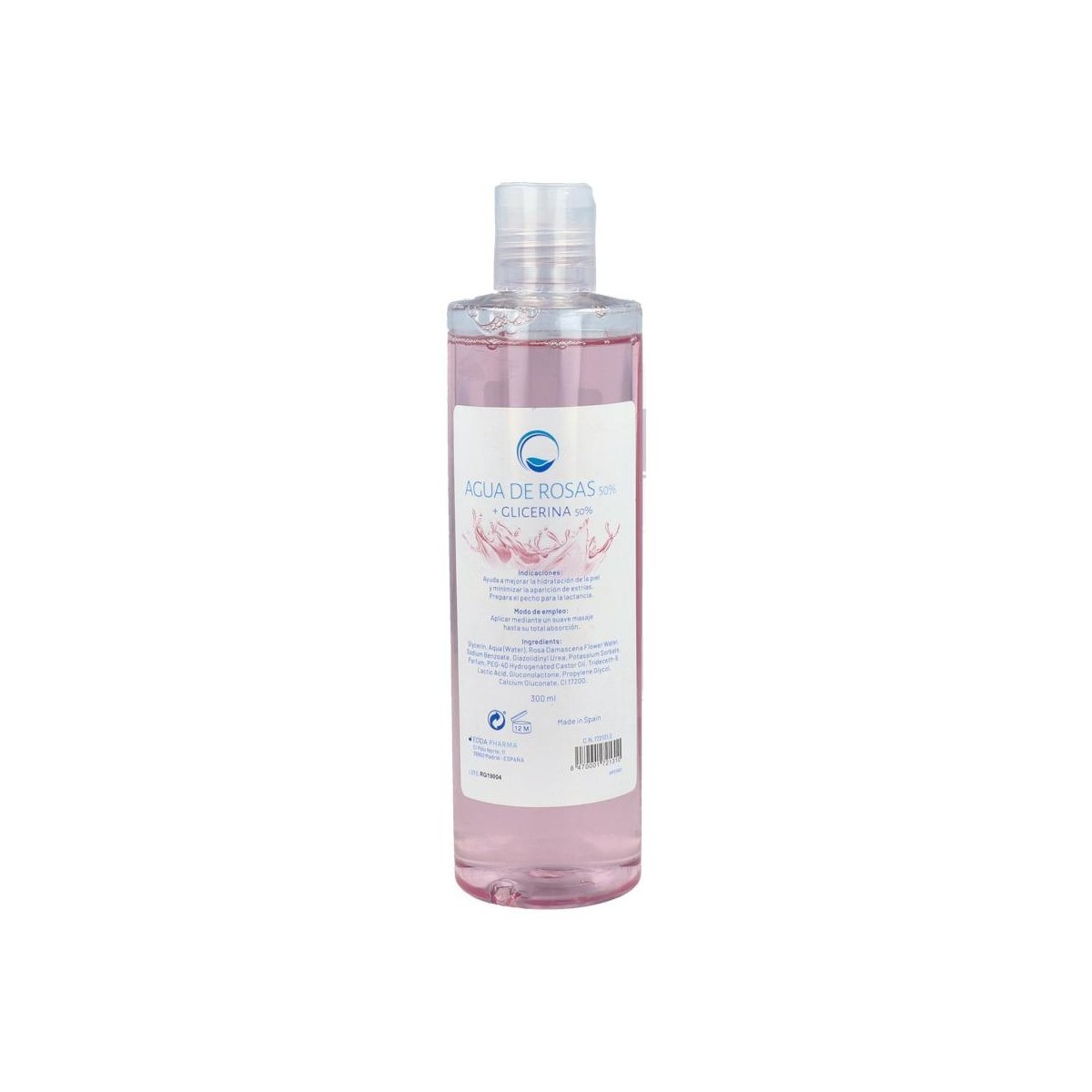 RF AGUA DE ROSAS RF 50% + GLICERINA 50% 300 ML
