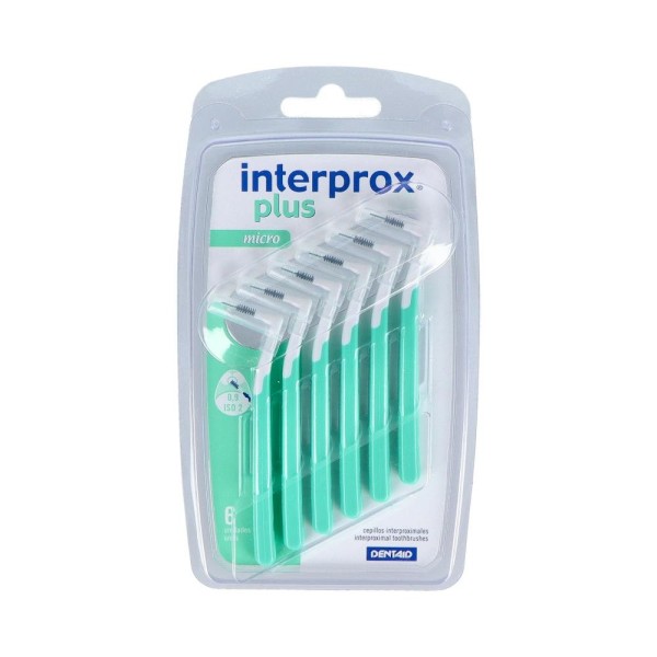 CEPILLO INTERDENTAL INTERPROX PLUS MICRO ANGU TURQUESA 6 U