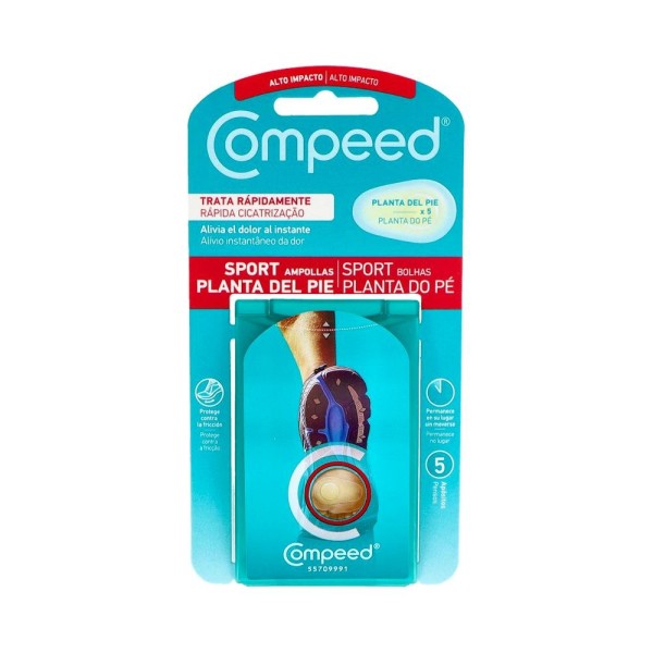 COMPEED SPORT AMPOLLAS PLANTA DEL PIE 5 UN
