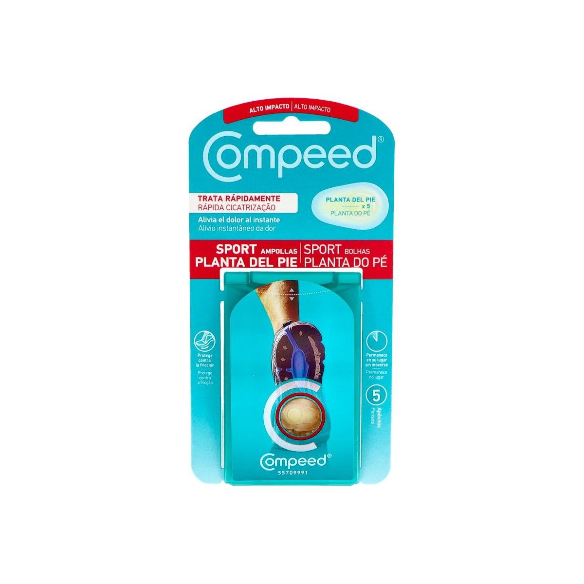 COMPEED SPORT AMPOLLAS PLANTA DEL PIE 5 UN