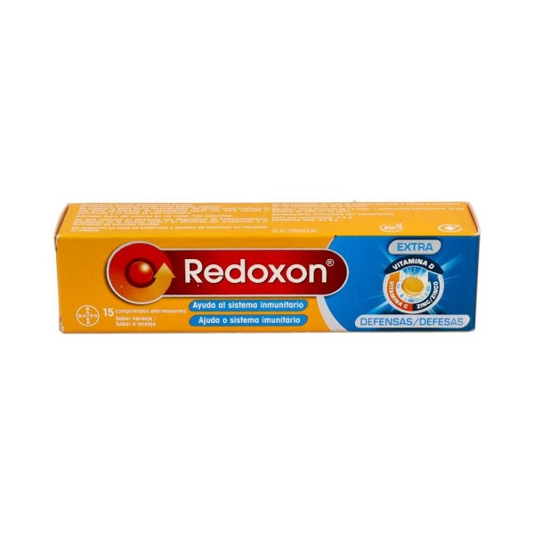 REDOXON EXTRA DEFENSAS VIT C + ZINC 15 COMP EFERV NARANJA