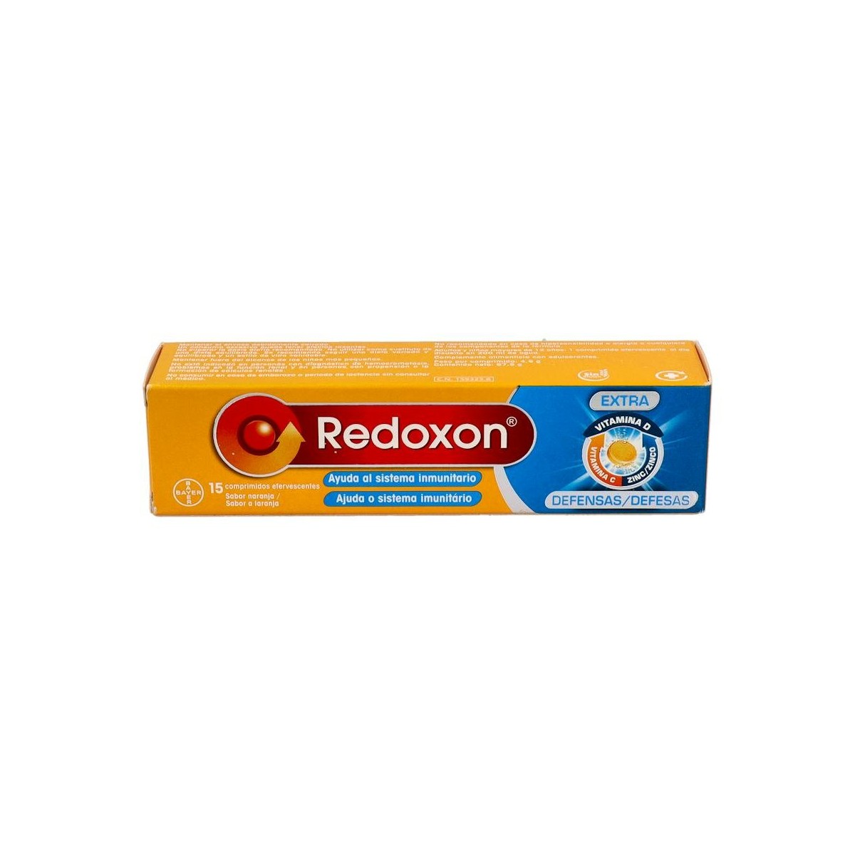 REDOXON EXTRA DEFENSAS VIT C + ZINC 15 COMP...