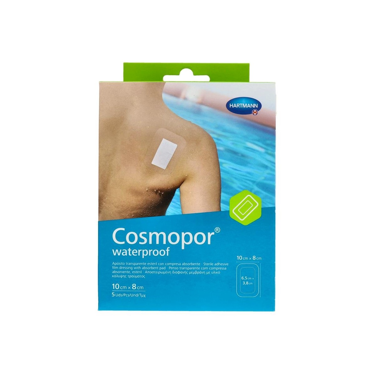 COSMOPOR WATERPROOF 10 CM X 8 CM 5 U