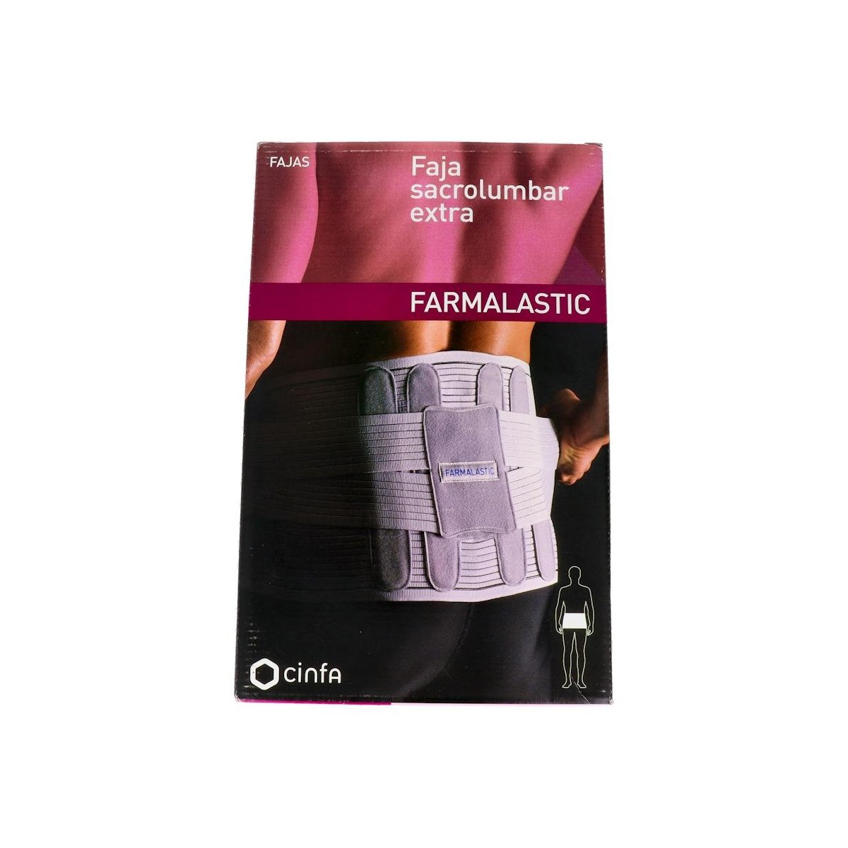 FAJA FARMALAS SACROLUMB EXTRAT3 108CM GRIS