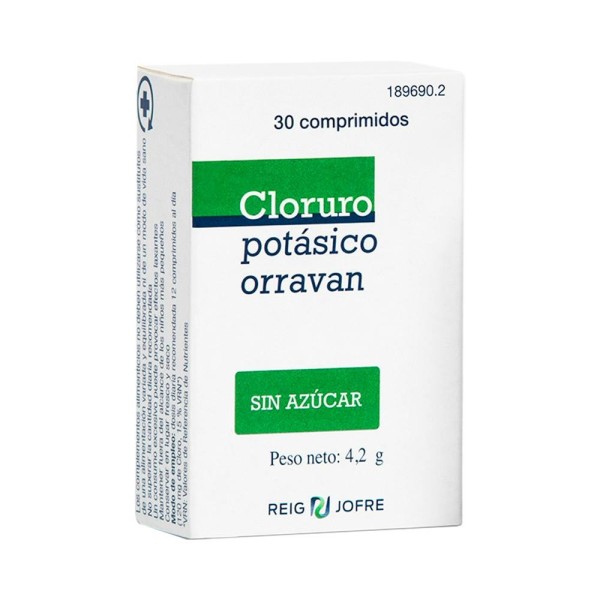 CLORURO POTASICO 30 COMP SIN AZUCAR