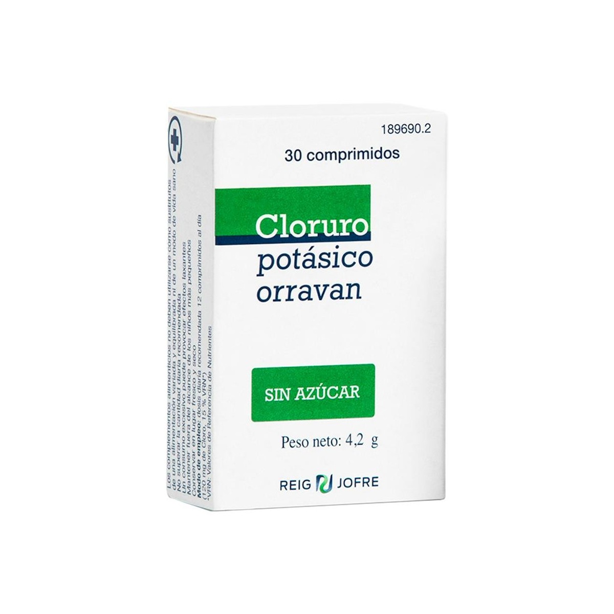 CLORURO POTASICO 30 COMP SIN AZUCAR