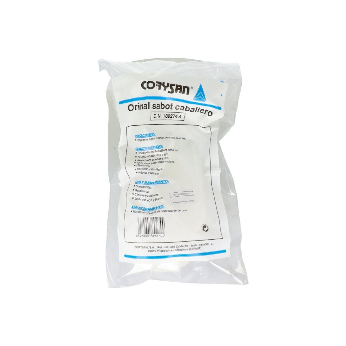 ORINAL CORYSAN SABOT SR 1 LITRO